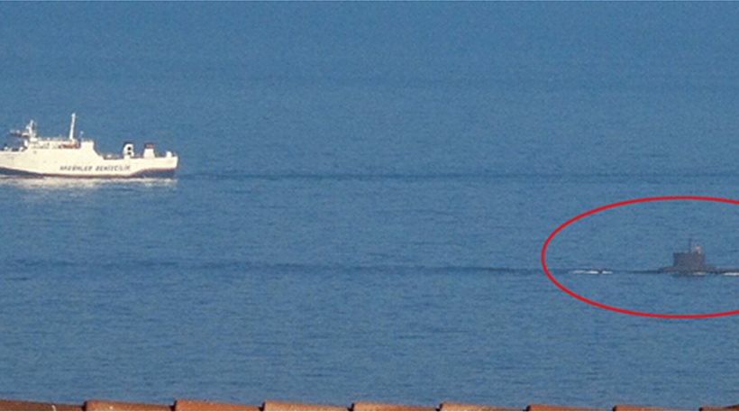 Τουρκικό υποβρύχιο κόβει «βόλτες» στις ακτές της κατεχόμενης Κερύνειας